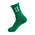 Nummer Logo Outdoor Basketball Socken Athletic Sportsocken Weiß für Herren No Show Socken